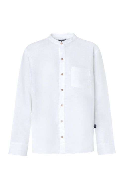 Kids linen nehru shirt