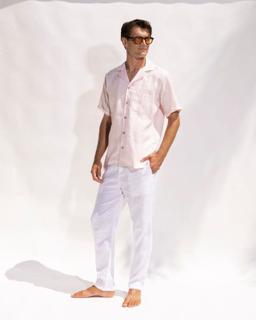 Linen short sleeve summer shirt