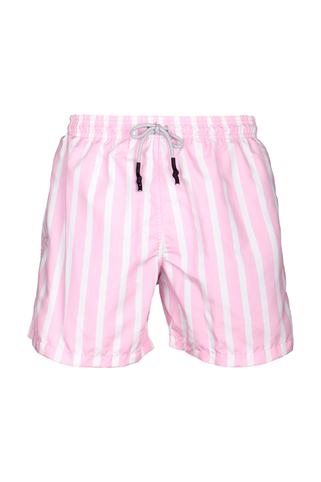 Sale Kids Swim Trunks BOLD PINK STRIPES