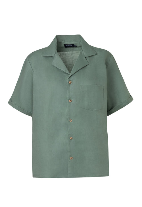 Linen short sleeve summer shirt